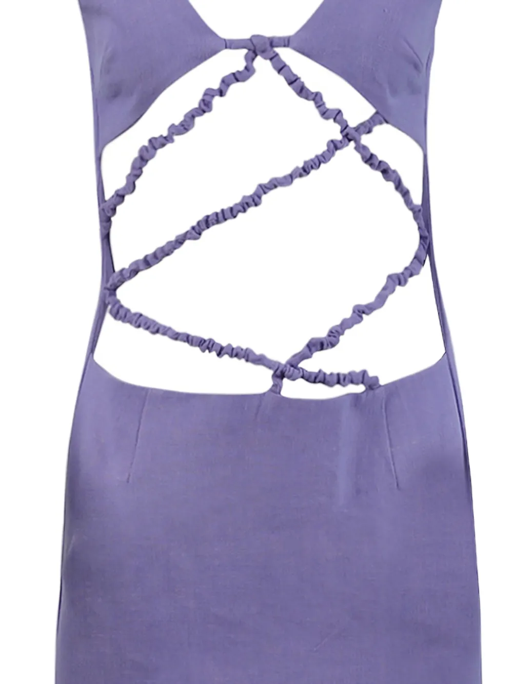  Christopher Esber Lattice Midi Dress - Purple 