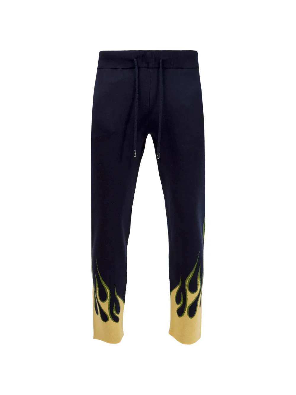 Just Don drawstring flame-print track pants - Blu