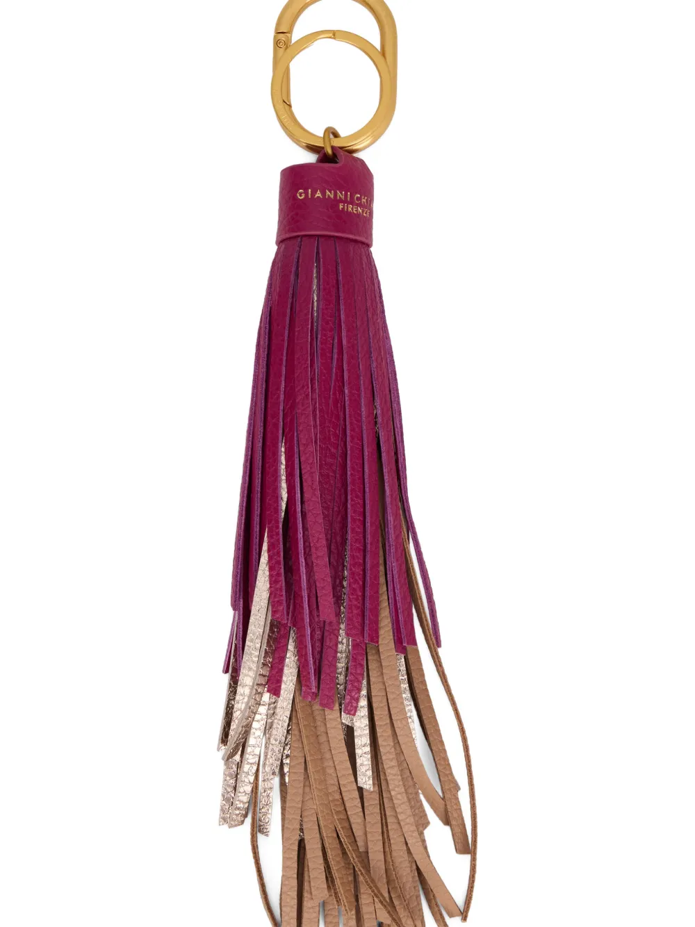  Gianni Chiarini Fringed Keychain - Red 