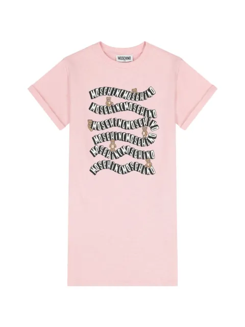 Moschino Kids vestido con logo de oso