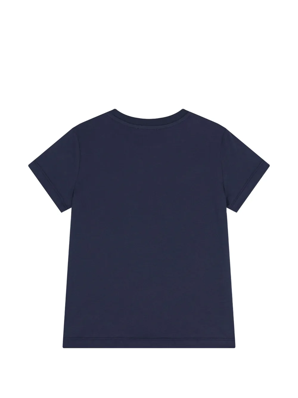 Moschino Kids T-shirt met logo Blauw