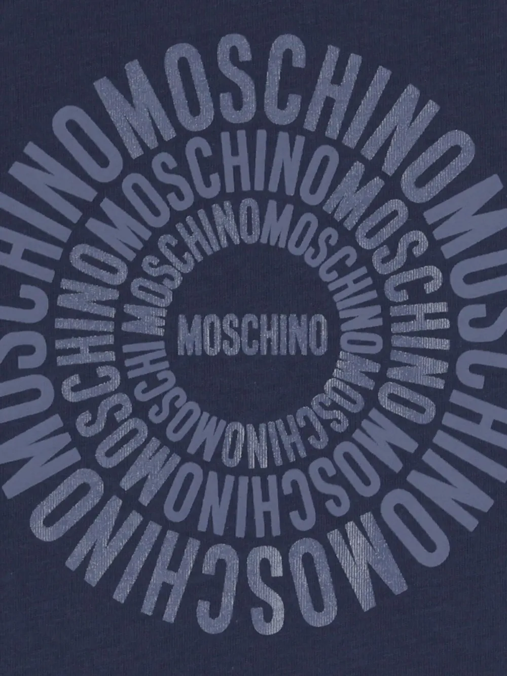 Moschino Kids T-shirt met logo Blauw
