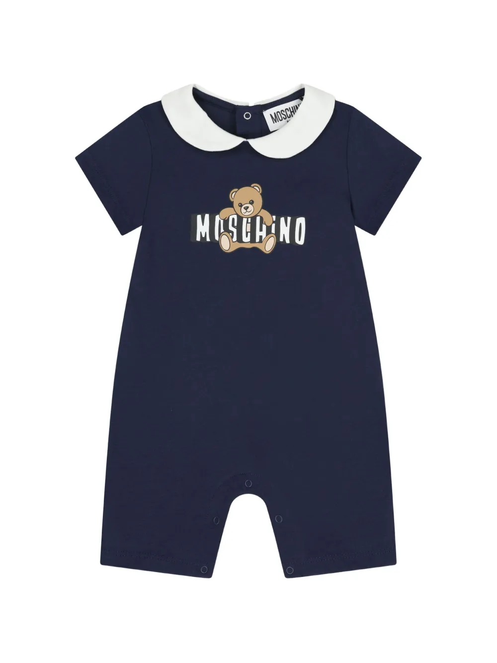 Moschino Kids Strampler mit Teddy - Blau