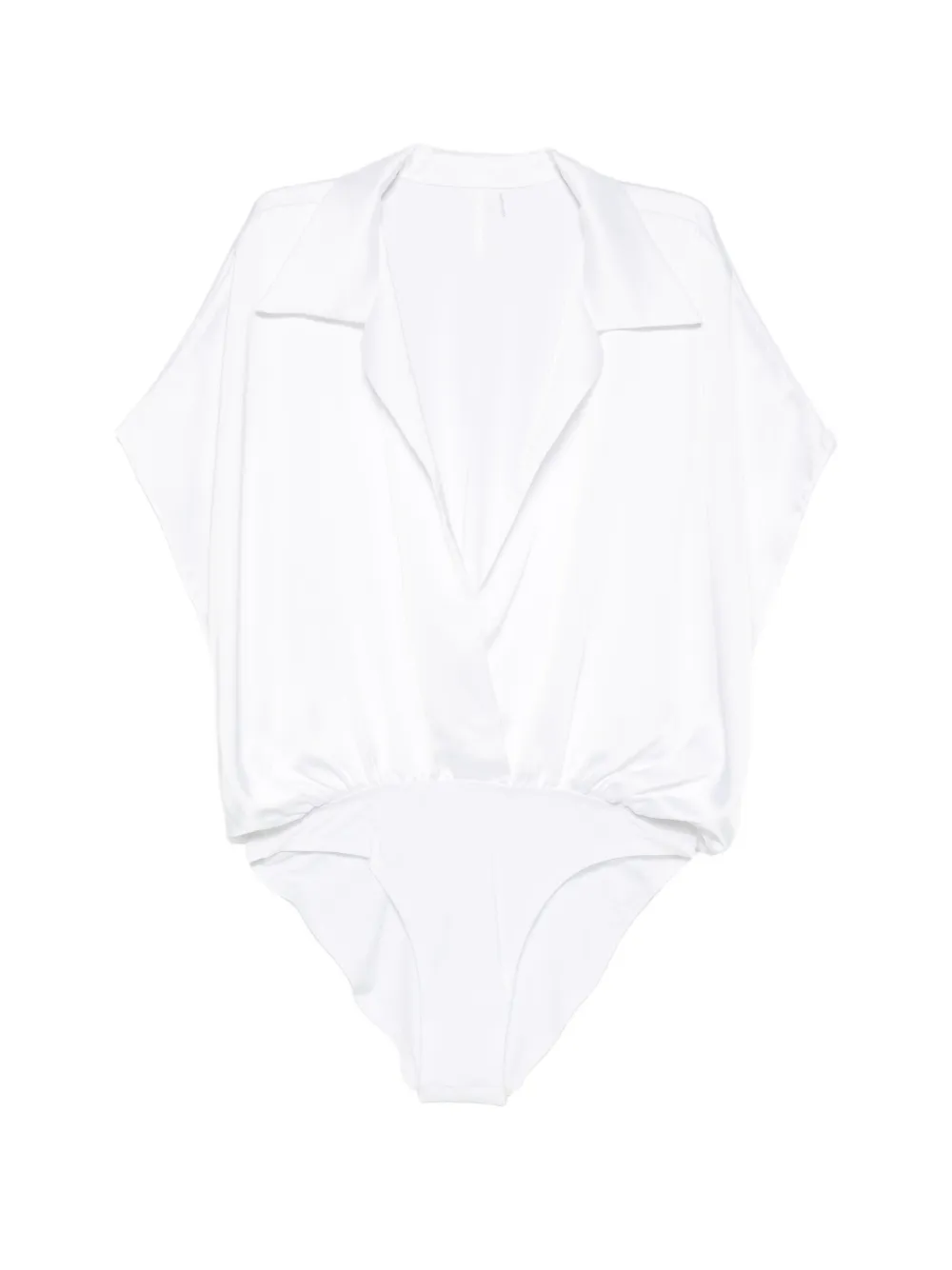 Norma Kamali V-neck bodysuit - Bianco