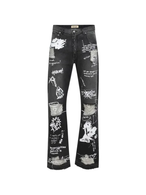 astrum Dedication printed jeans