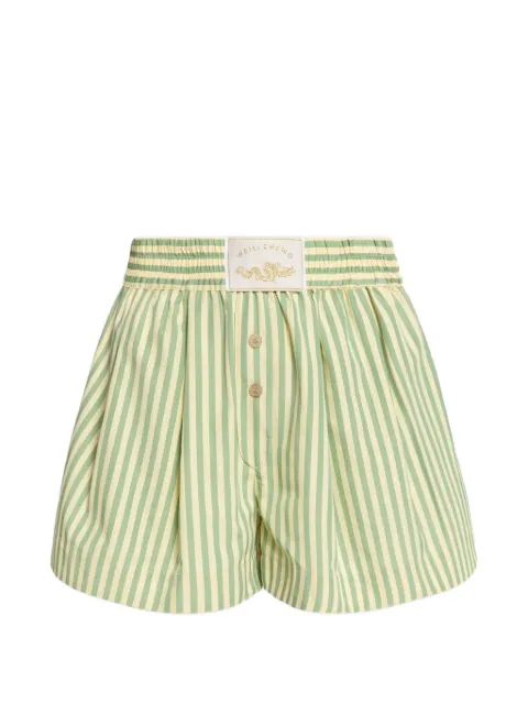 Weili Zheng bermudas con motivo a rayas