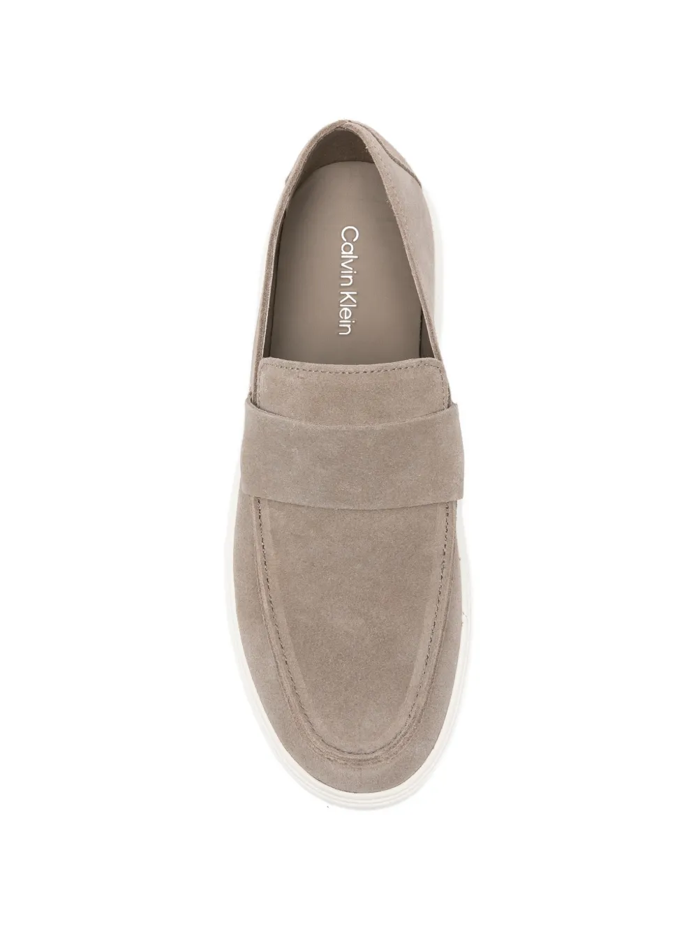 Calvin Klein Leren loafers Beige