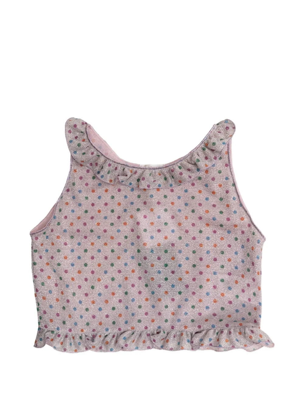 Oseree Kids printed ruffled top - Rosa