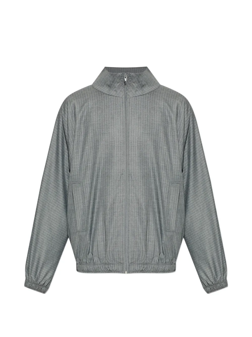 American Vintage striped zip-up jacket - Grigio