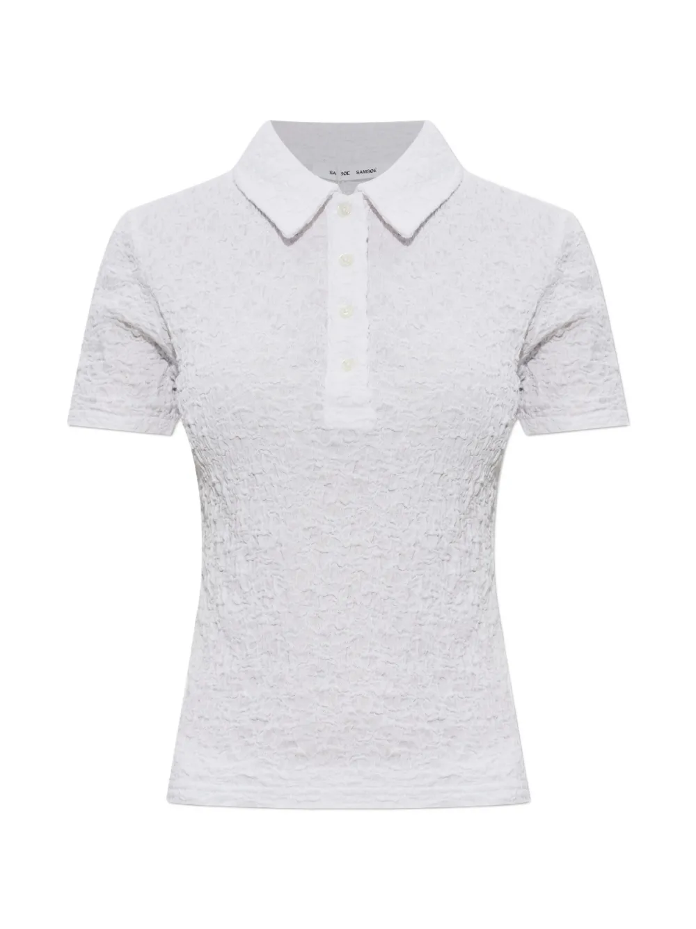 SAMSOE SAMSOE Sadaisy collared polo top - Bianco