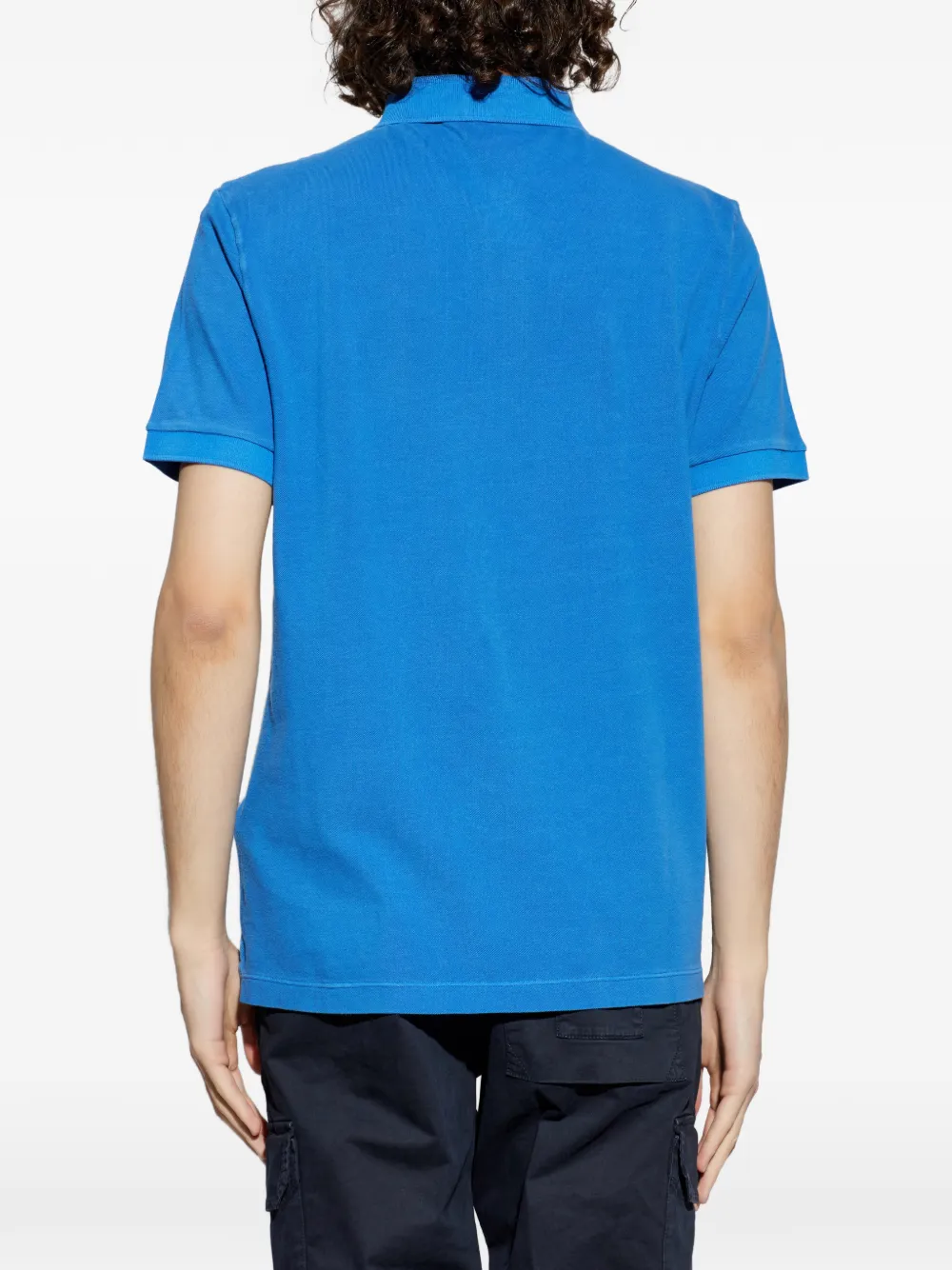 Stone Island Katoenen piquè poloshirt Blauw