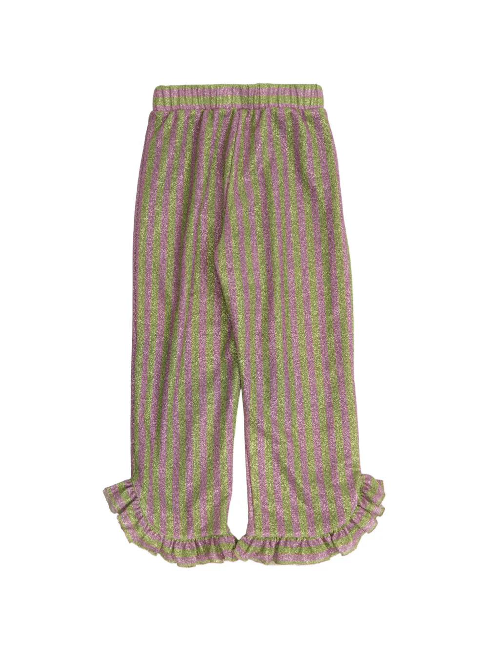  Oseree Kids Printed Ruffled Trousers - Pink 