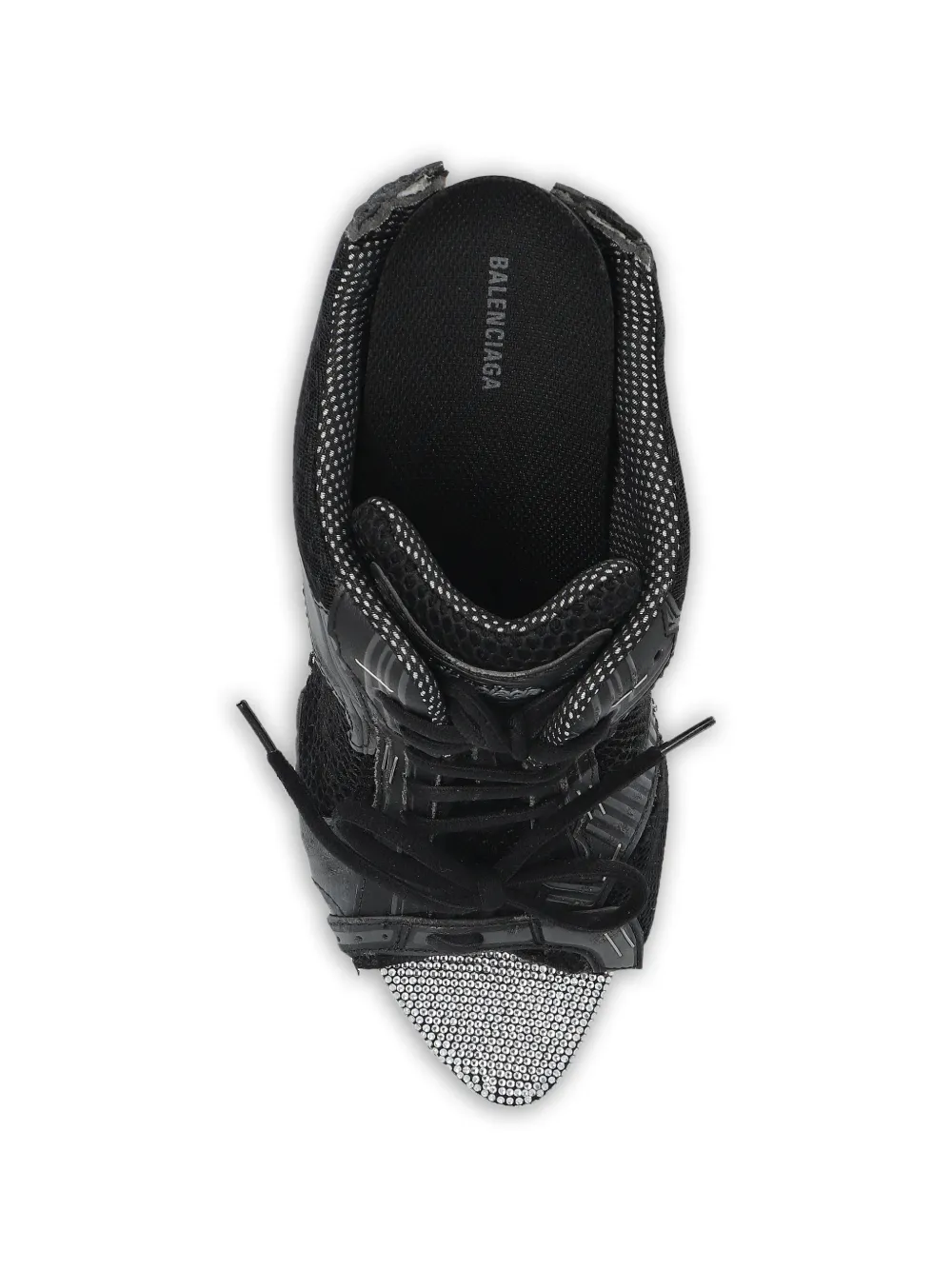 Balenciaga Stapler mesh sandalen Zwart