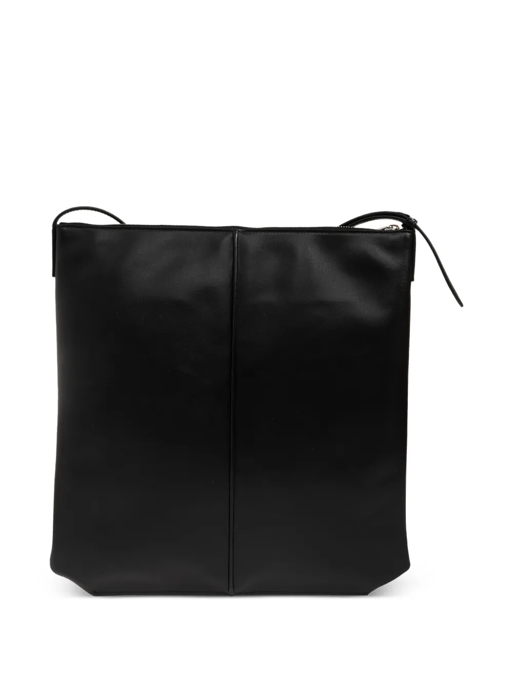 Jil Sander Leren messengertas Zwart