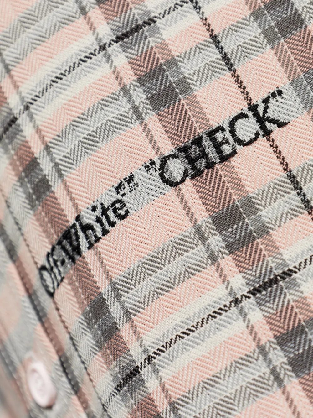 Off-White Marker overhemd met geborduurd logo Roze