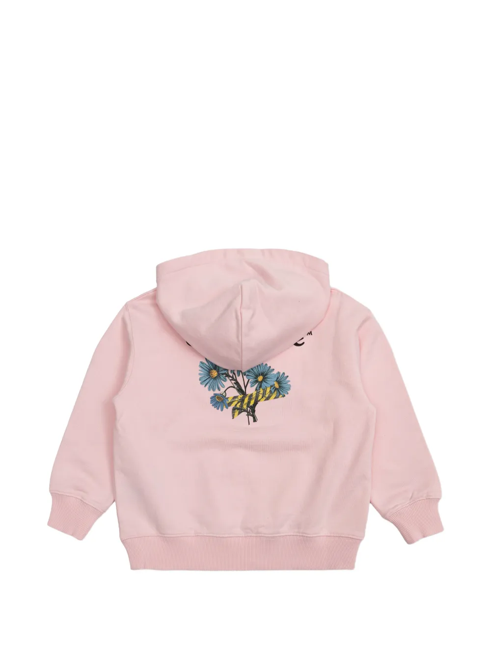 Off-White Kids Hoodie met bloemen-detail Roze