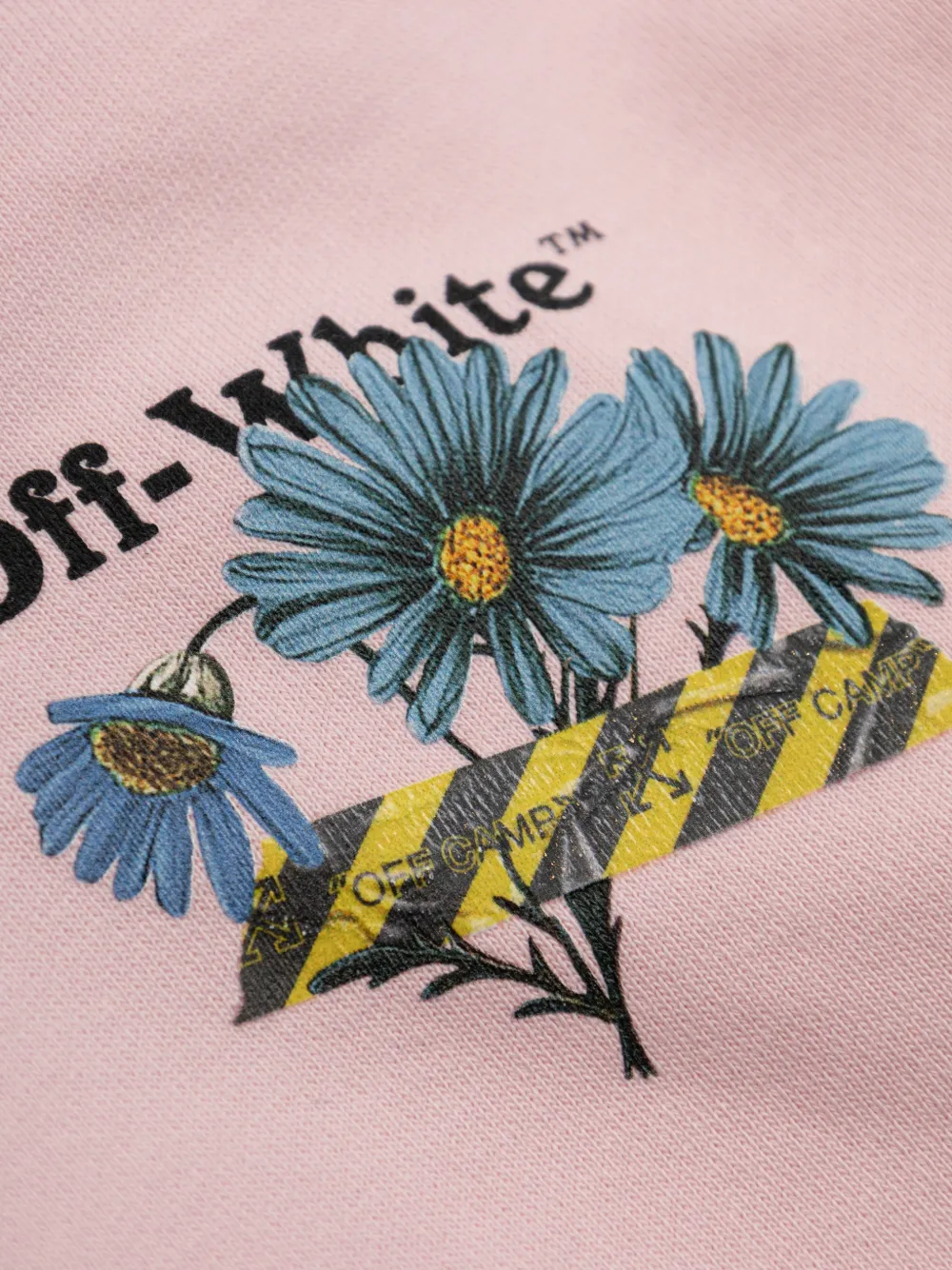 Off-White Kids Hoodie met bloemen-detail Roze