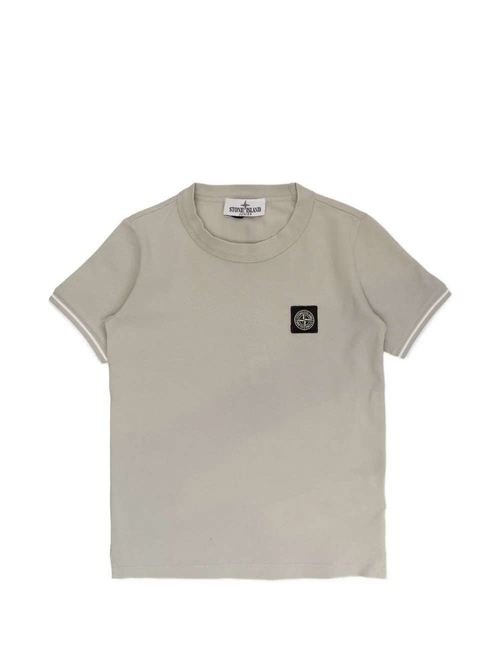 Stone Island Junior logo-patch T-shirt - Nude