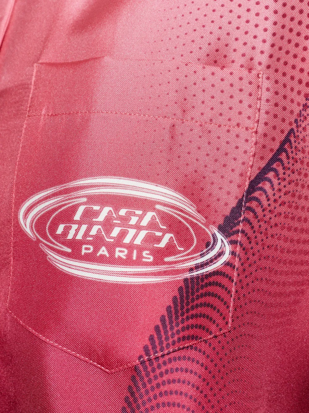 Casablanca Poloshirt met kleurverloop Roze