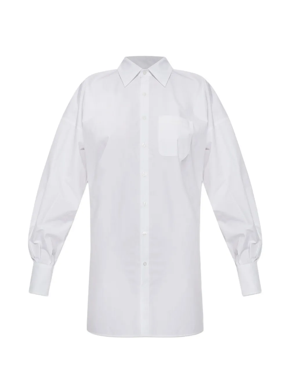 Coperni drawstring-waist shirt - Bianco