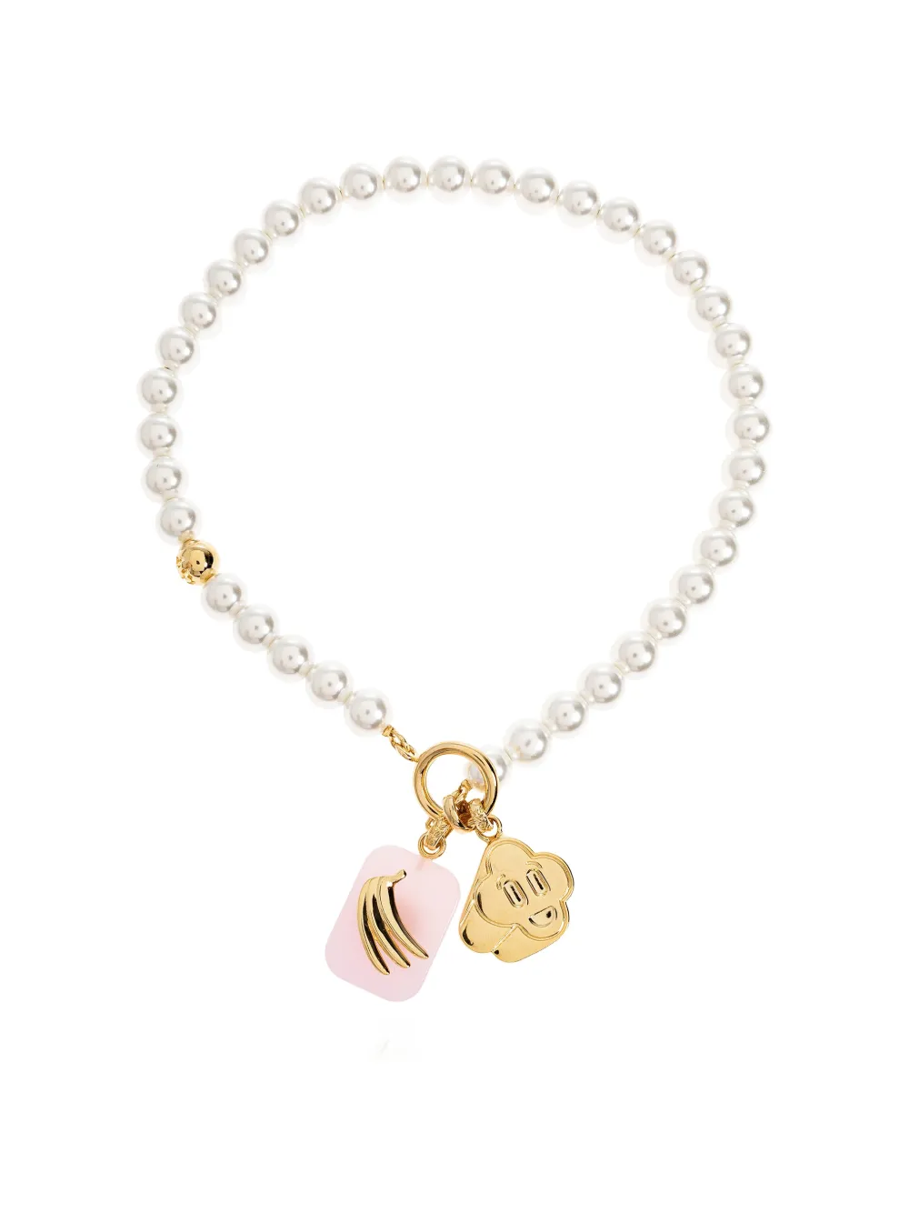 Casablanca icon pearl necklace - Oro
