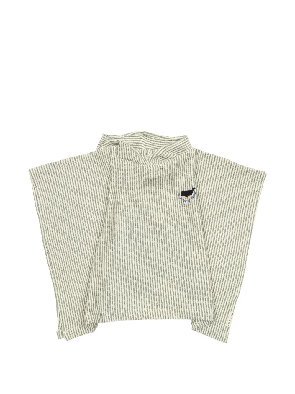 Liewood Paco striped embroidered cape - Nude