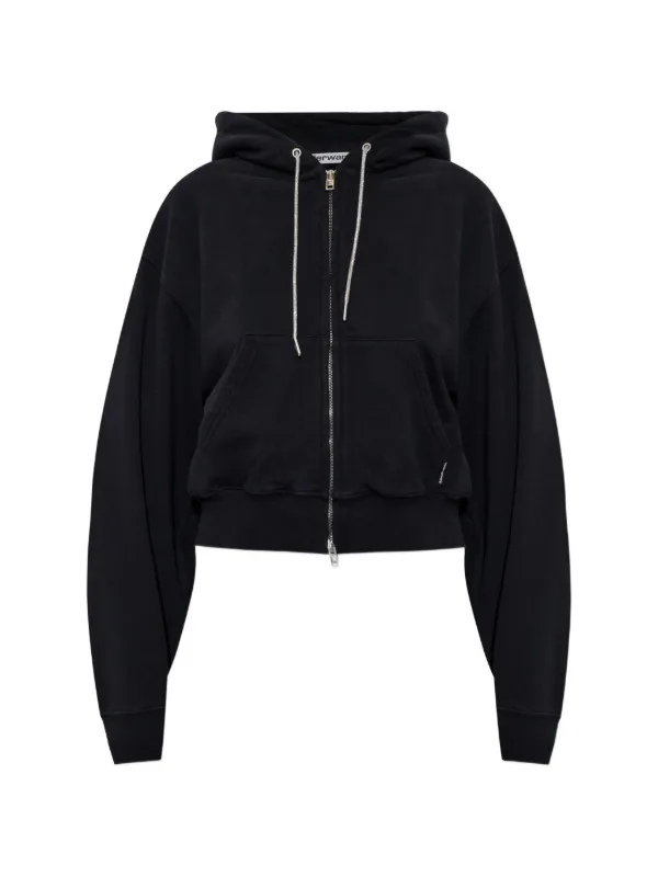 B*様 alexanderwang ブラック パーカー Lサイズ Alexander Wang ジップアップ パーカー | ブラック | FARFETCH JP