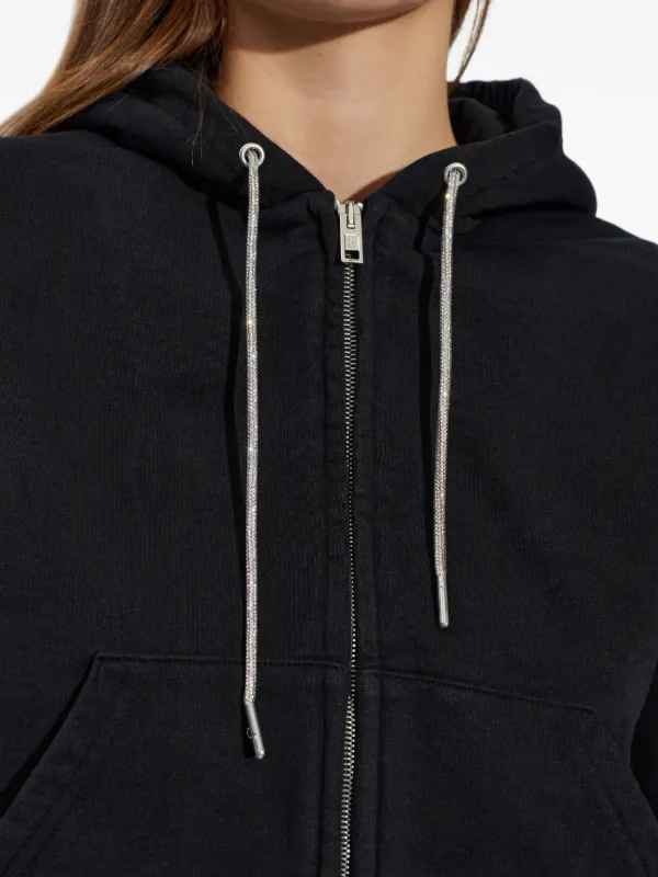 Alexander Wang ジップアップ パーカー | ブラック | FARFETCH JP