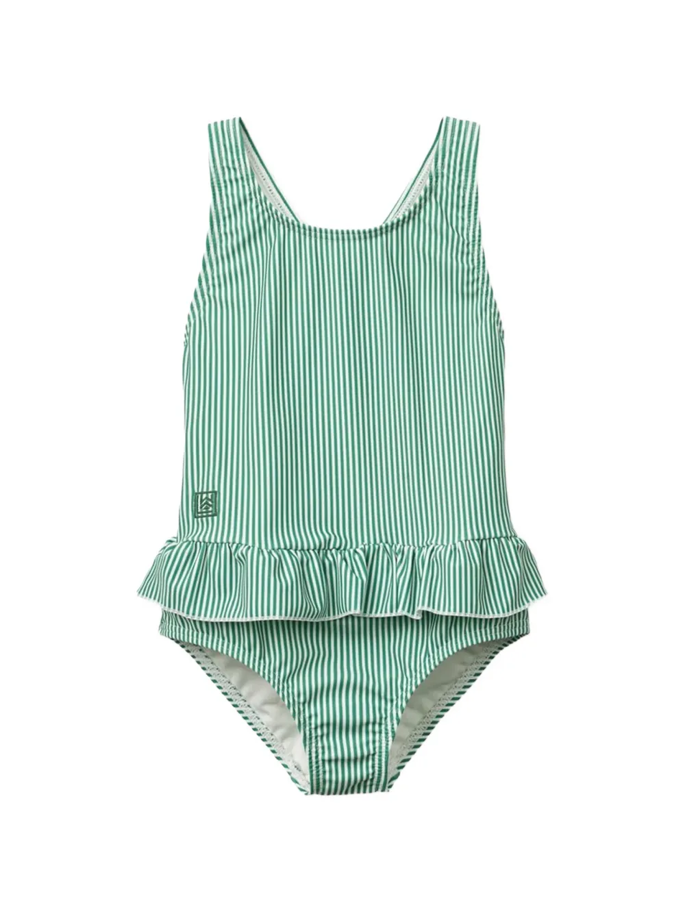 Liewood Amara ruffled striped swimsuit - Grün