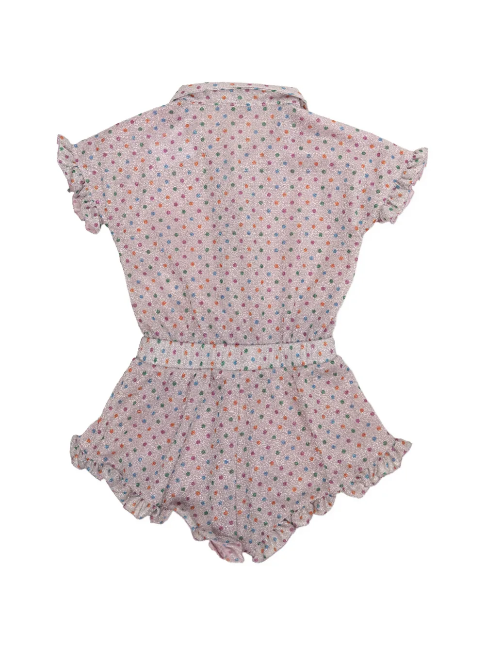 Oseree Kids Playsuit met stippen en glitter Roze