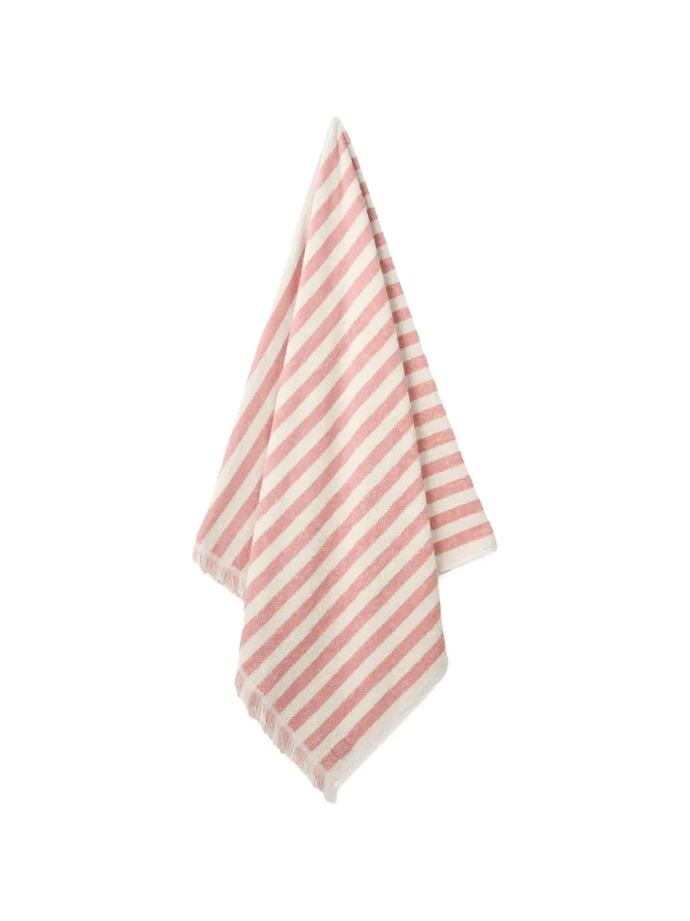  Liewood Toalla A Rayas Con Flecos - Naranja 