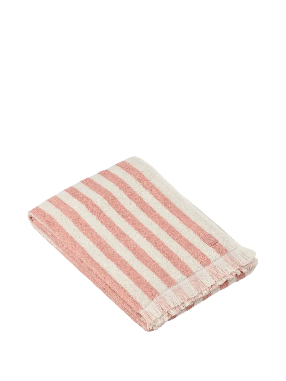 Liewood striped fringed towel - Orange
