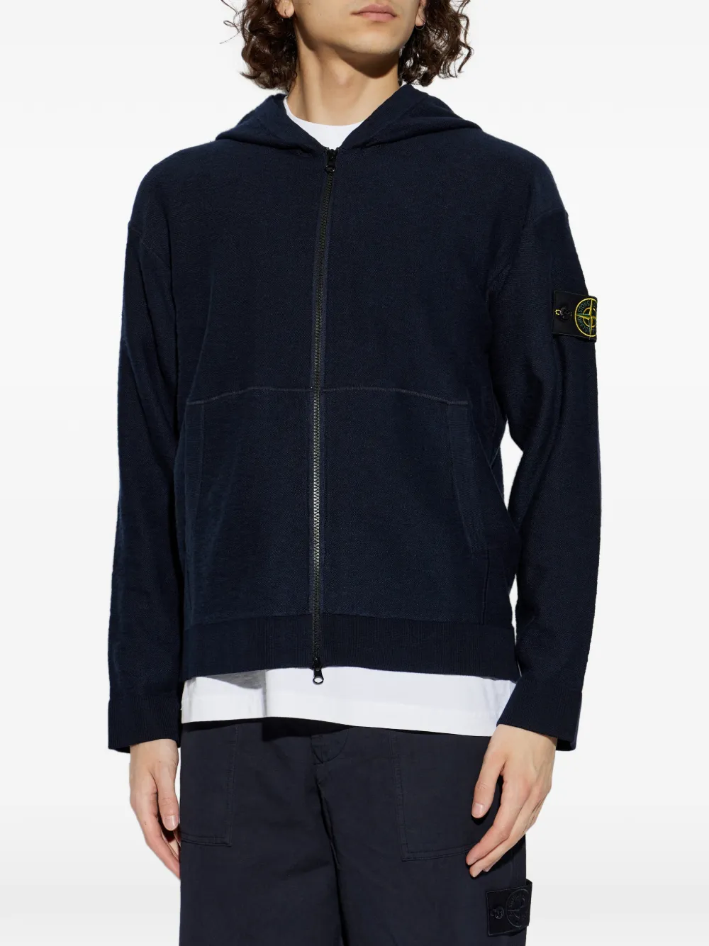 Stone Island Vest met logodetail Blauw