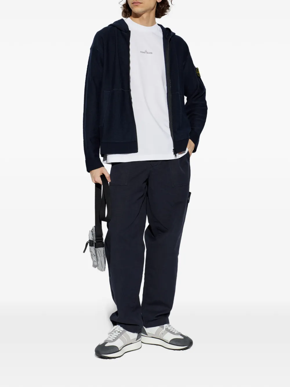 Stone Island Vest met logodetail Blauw