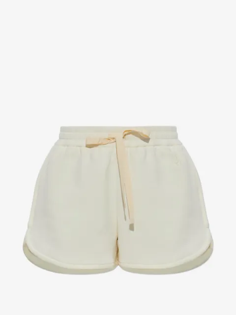 Jil Sander shorts bordados con cordones en la pretina