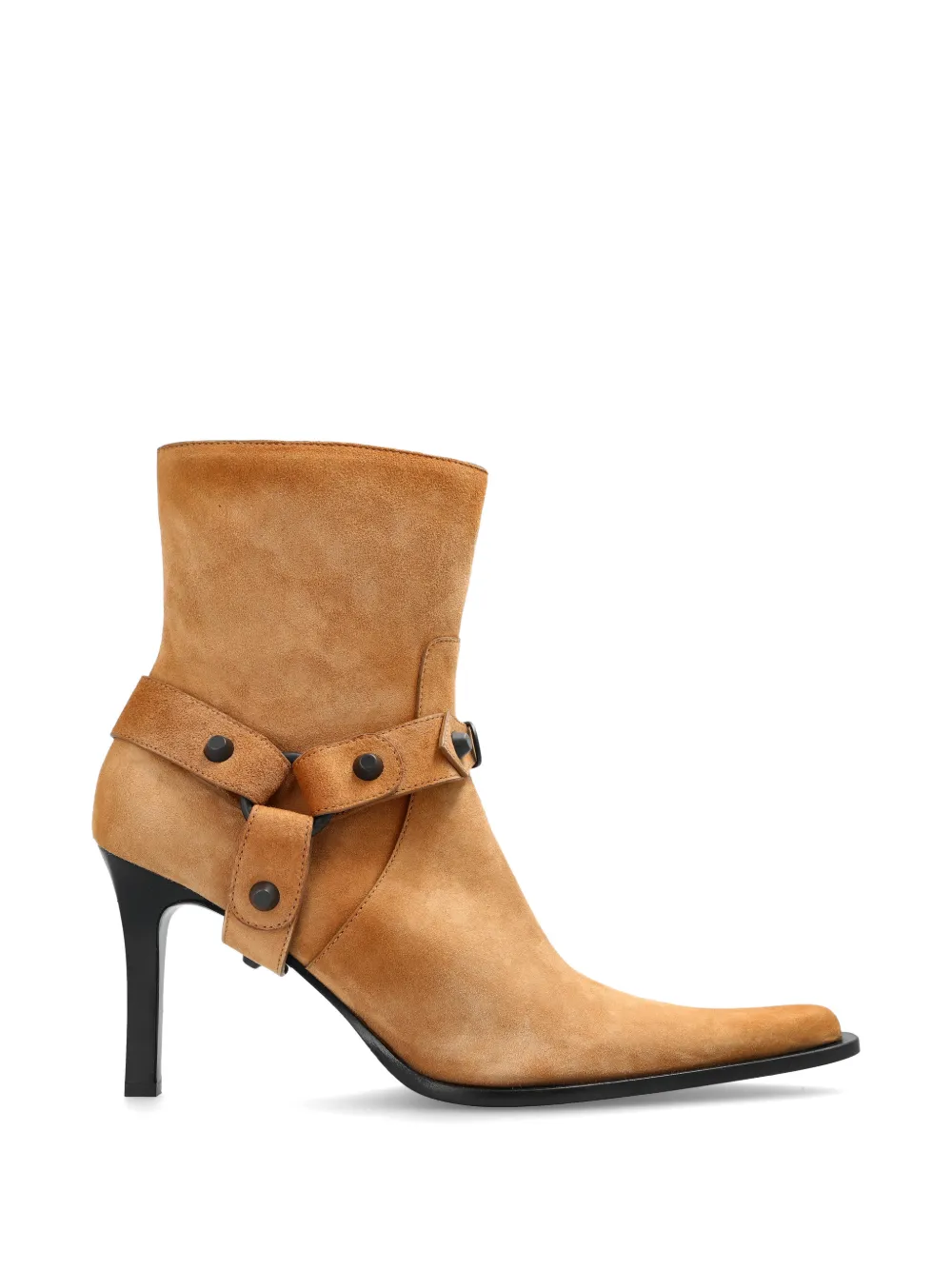 Balenciaga Leren laarzen met gespband Beige