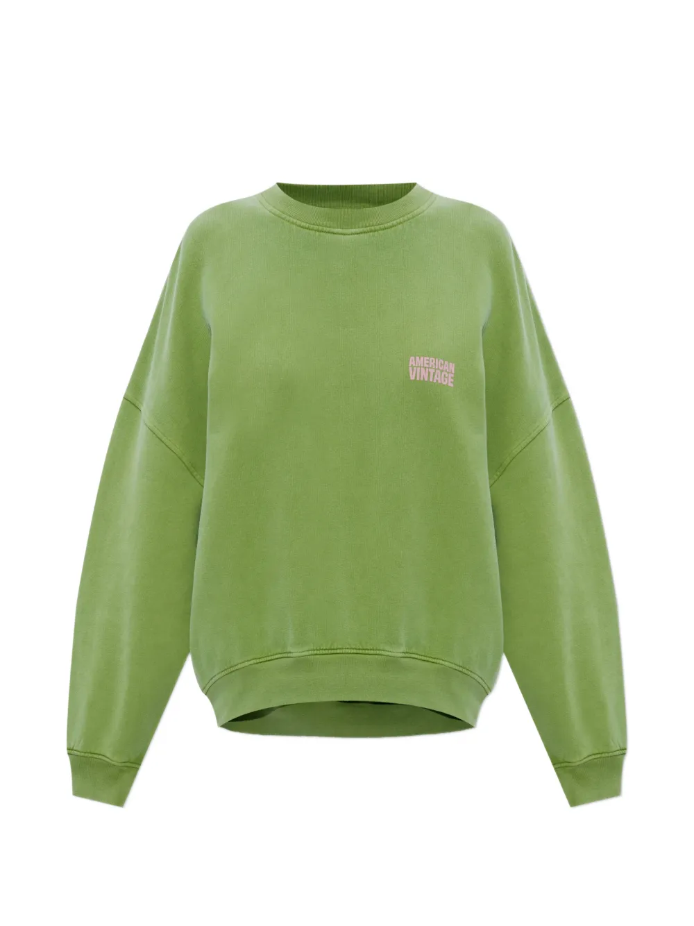 American Vintage logo crew neck sweatshirt - Grün