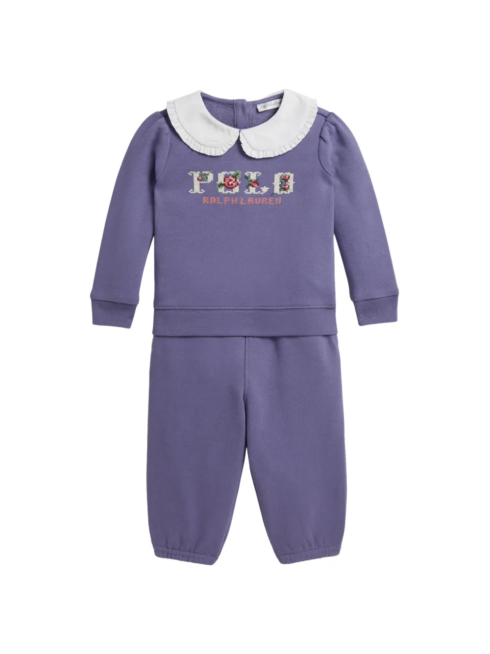 POLO RALPH LAUREN KIDS Tuta sportiva con ruches - Viola