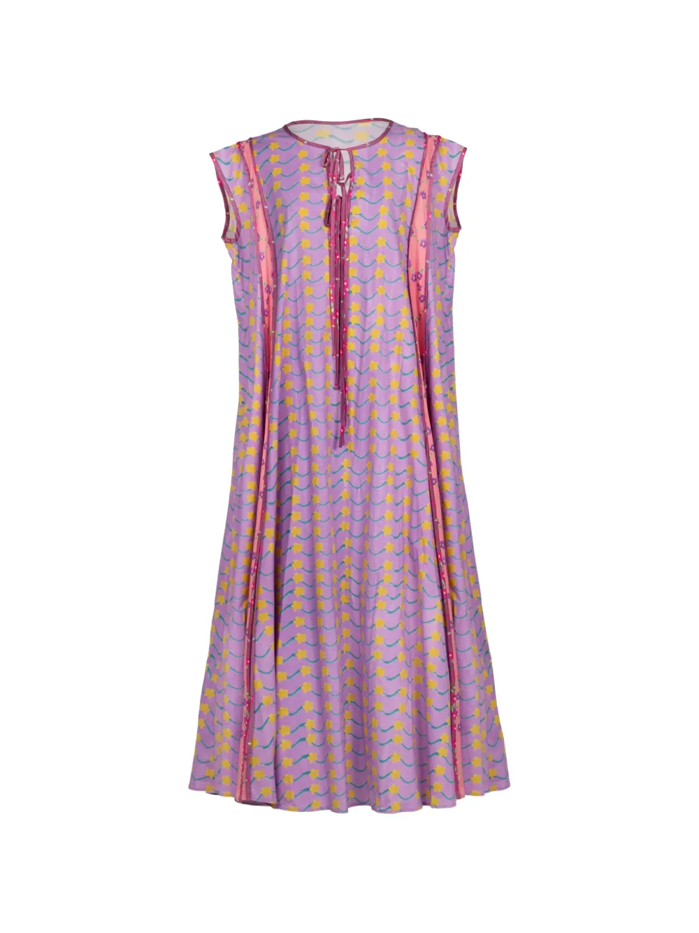 Celia B Lyra floral tie-neck maxi dress - Viola