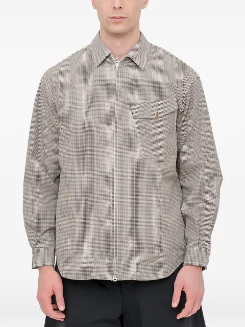 Comme des Garçons Homme zipped checked shirt