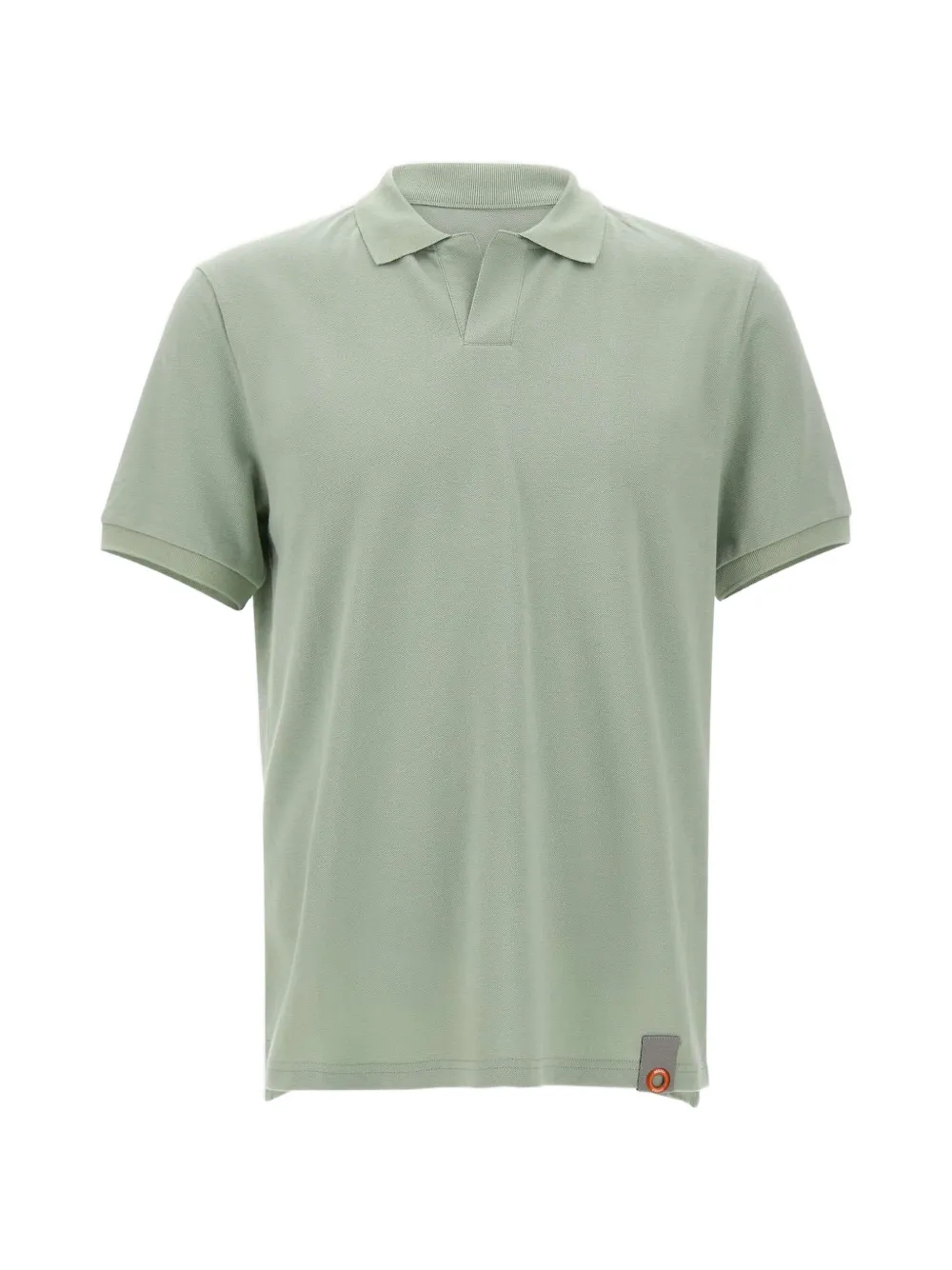 Dekker ribbed V-neck polo shirt - Verde