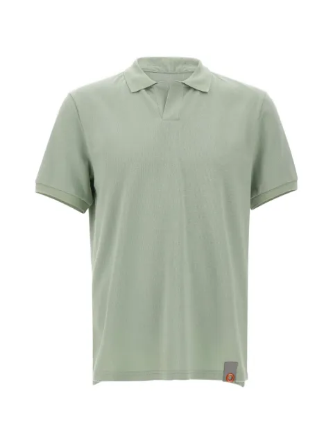 Dekker ribbed V-neck polo shirt