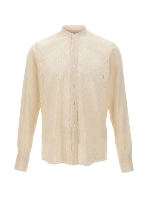 Tagliatore band-collar shirt