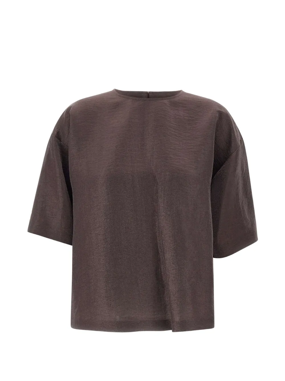 BOSS short-sleeve blouse - Marrone