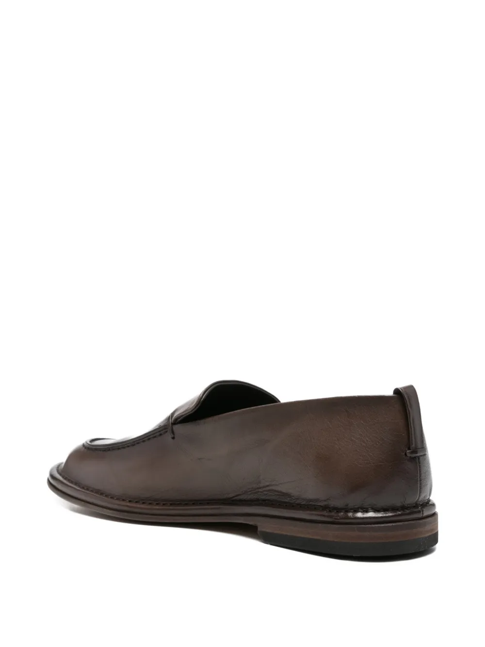 Pantanetti Leren loafers Bruin