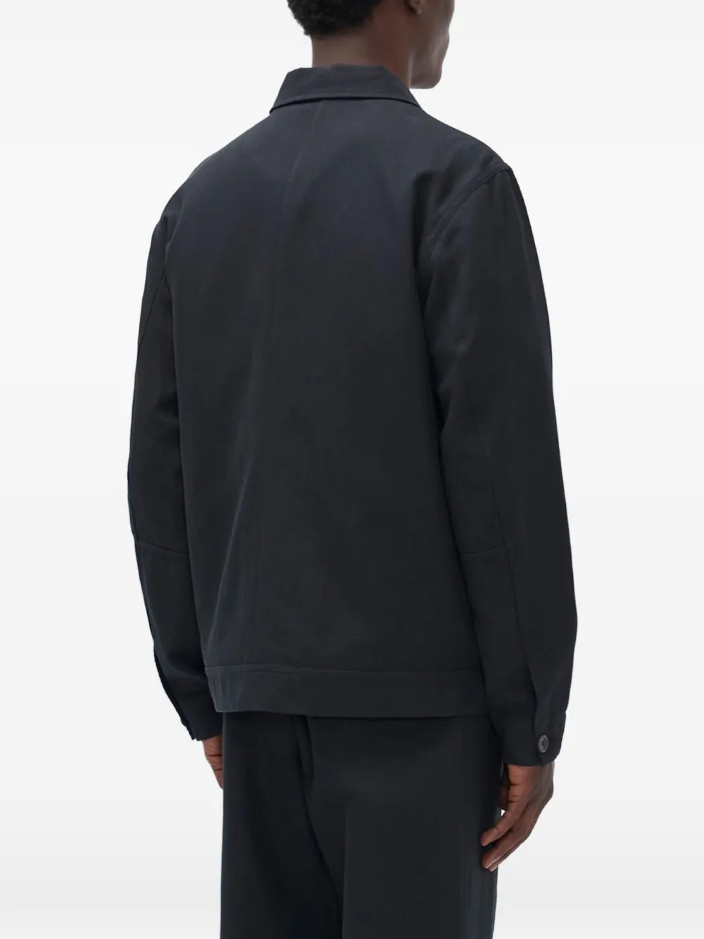 Norse Projects Arresskov Windstopper button-down shirtjack met zak Blauw