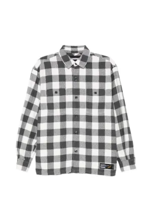 Neighborhood check-pattern Shirt | Black | FARFETCH RO