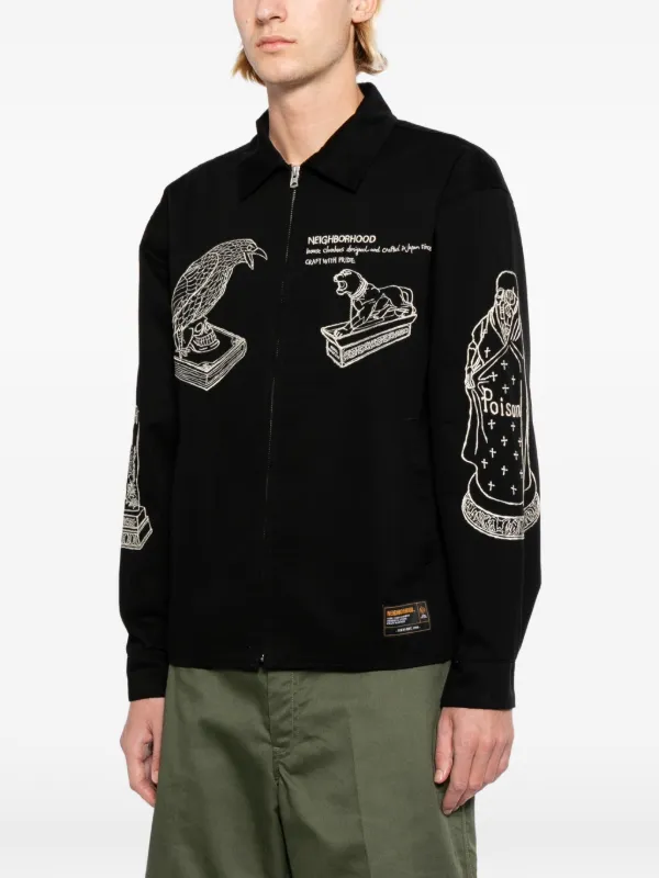 ジャケット・アウター NEIGHBORHOOD SOUVENIR JACKET S Neighborhood Souvenir Jacket | Black | FARFETCH ID