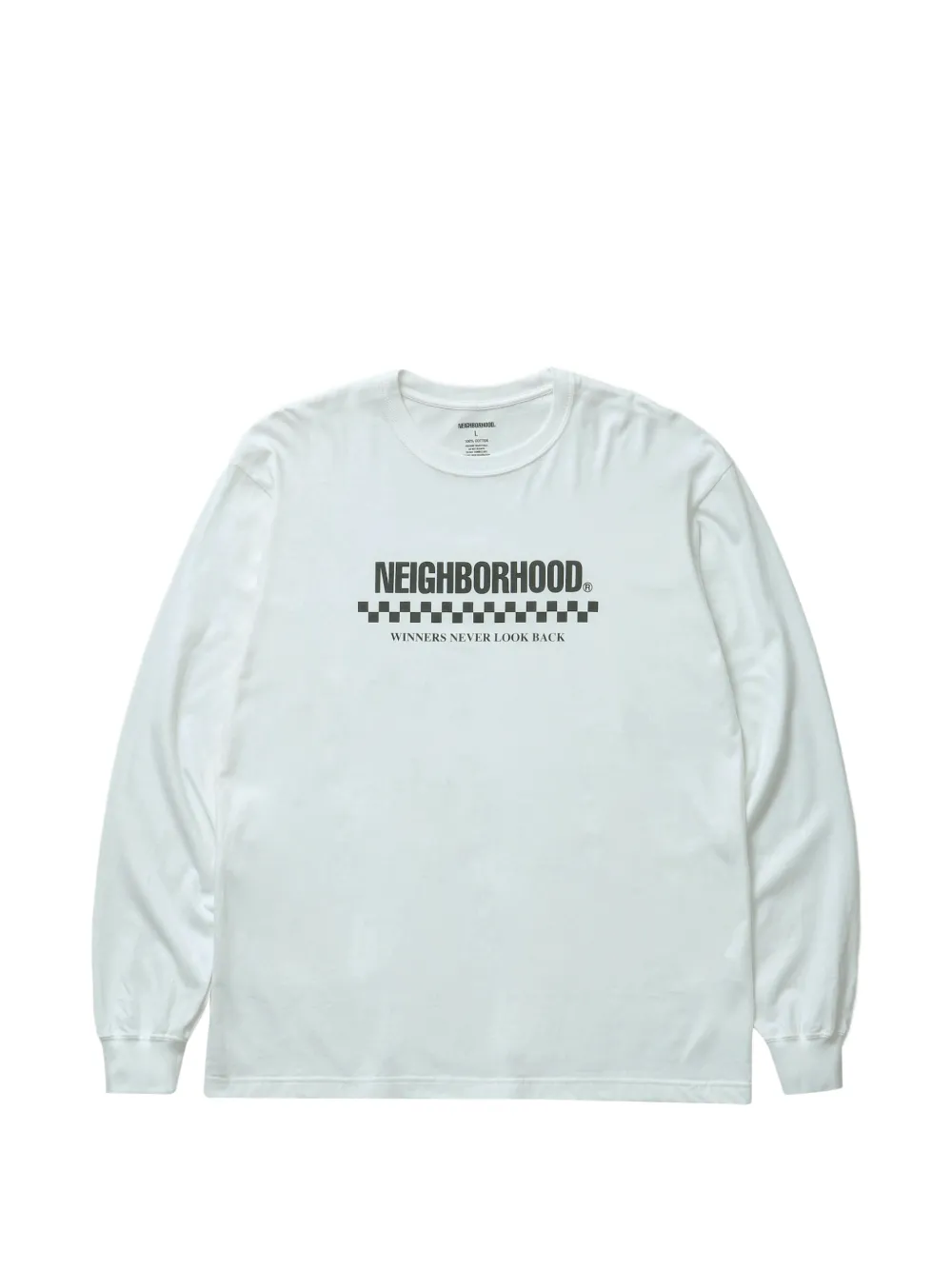 Neighborhood long-sleeve crew-neck T-shirt - Bianco