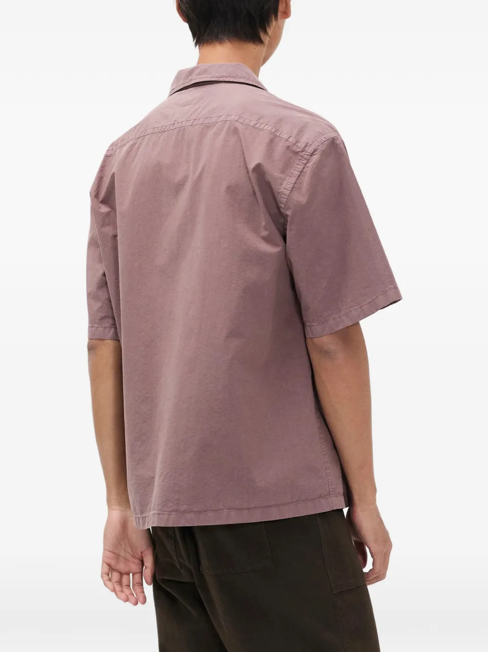 Norse Projects Mols overhemd met korte mouwen Roze